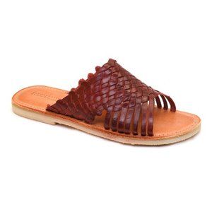Redhawk Boot Co. | Rustic Red Woven Leather Sandal Women 11